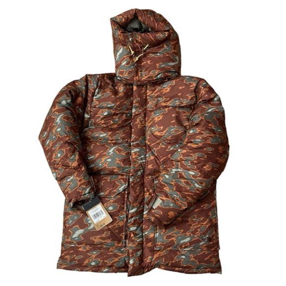 $609 The North Face Men's Printed 77 Brooks Down Parka Medium Glacier Camo *Rip - Picture 2 of 9